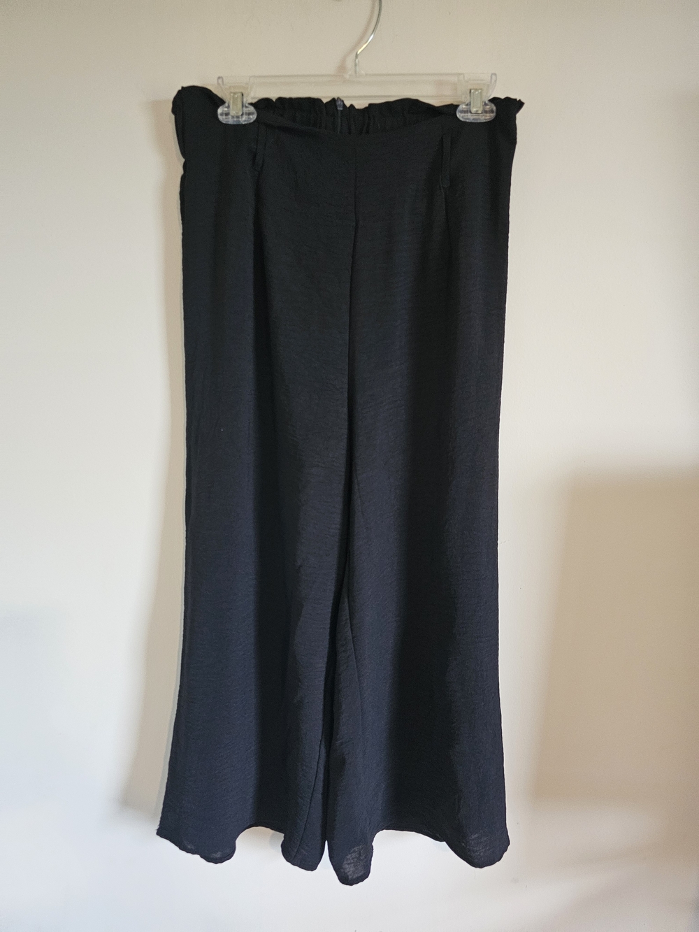 Classic Black Wide-Leg Women's Pants